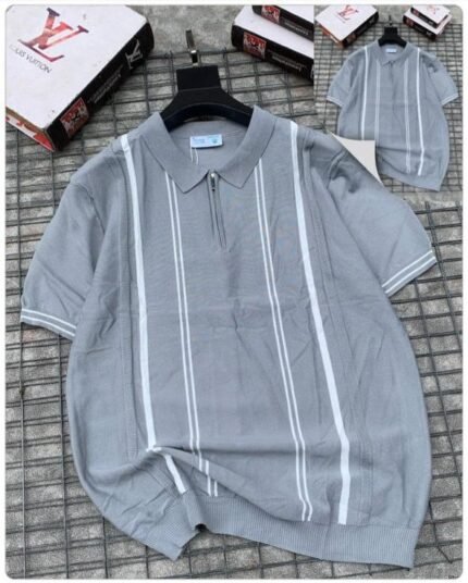 Short-sleeve polo shirt - Gray