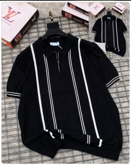 Short-sleeve polo shirt - Black