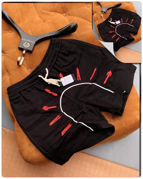 Casual Men's Drawstring Shorts - Black