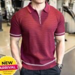 Men's Fashion Polo Shirt Business Casual T-shirt