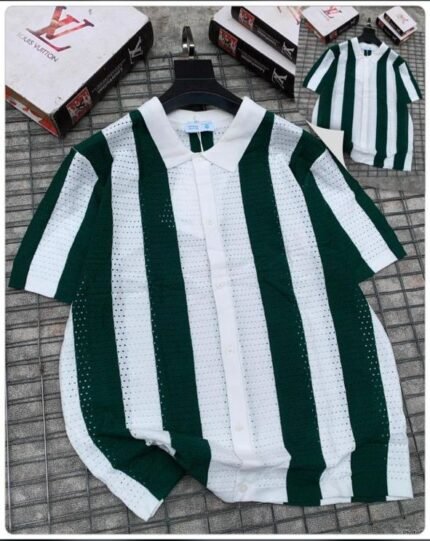 Short-sleeve button-up shirt
