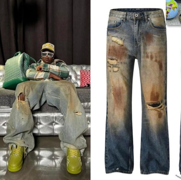 Rust-Ripped Denim