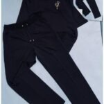 Men's Shirt and Pants Combo Set - Black