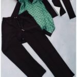 Men's Shirt and Pants Combo Set - Black