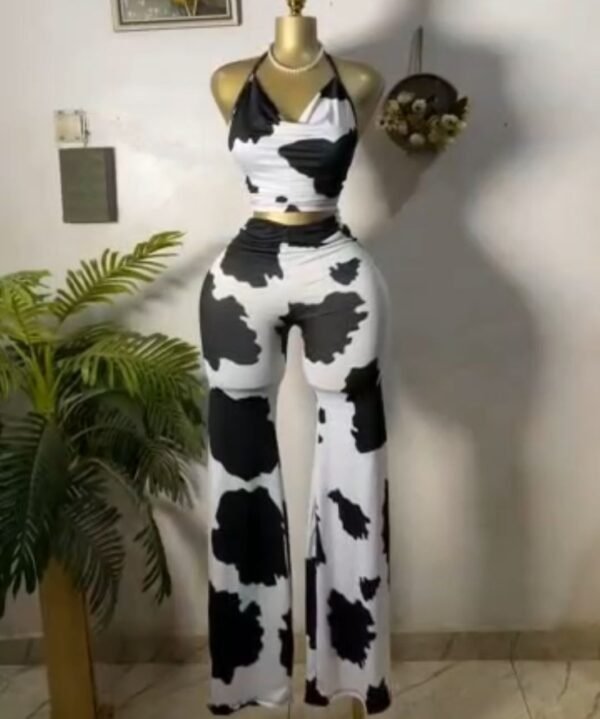 Halter and Flared Pants Combo