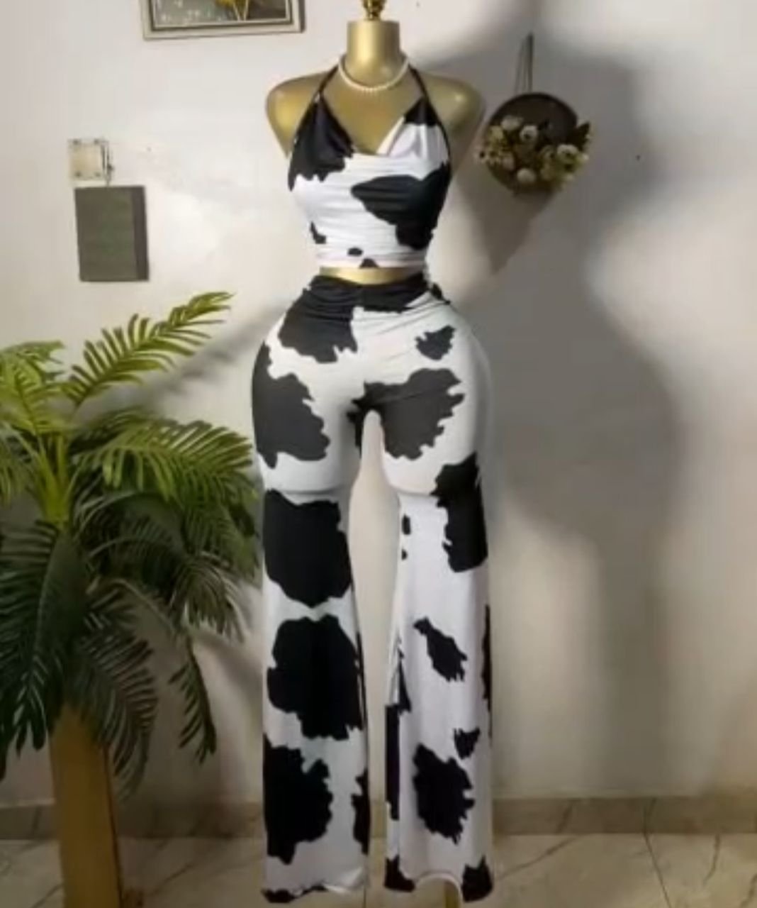 womens wear (1) Halter and Flared Pants Combo - Image 1