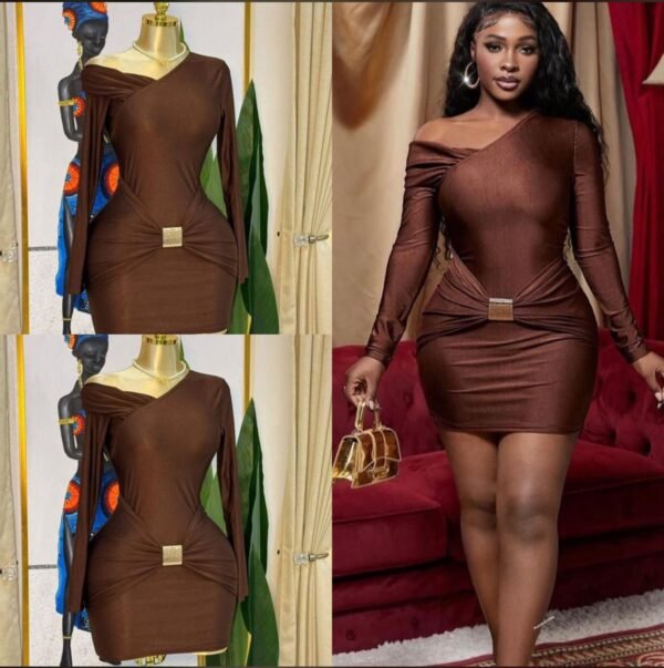 Beautiful Short Body Hug Gown For Ladies