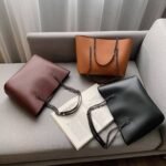 Elegant Large Capacity Chain-Strap Shopper Handbag